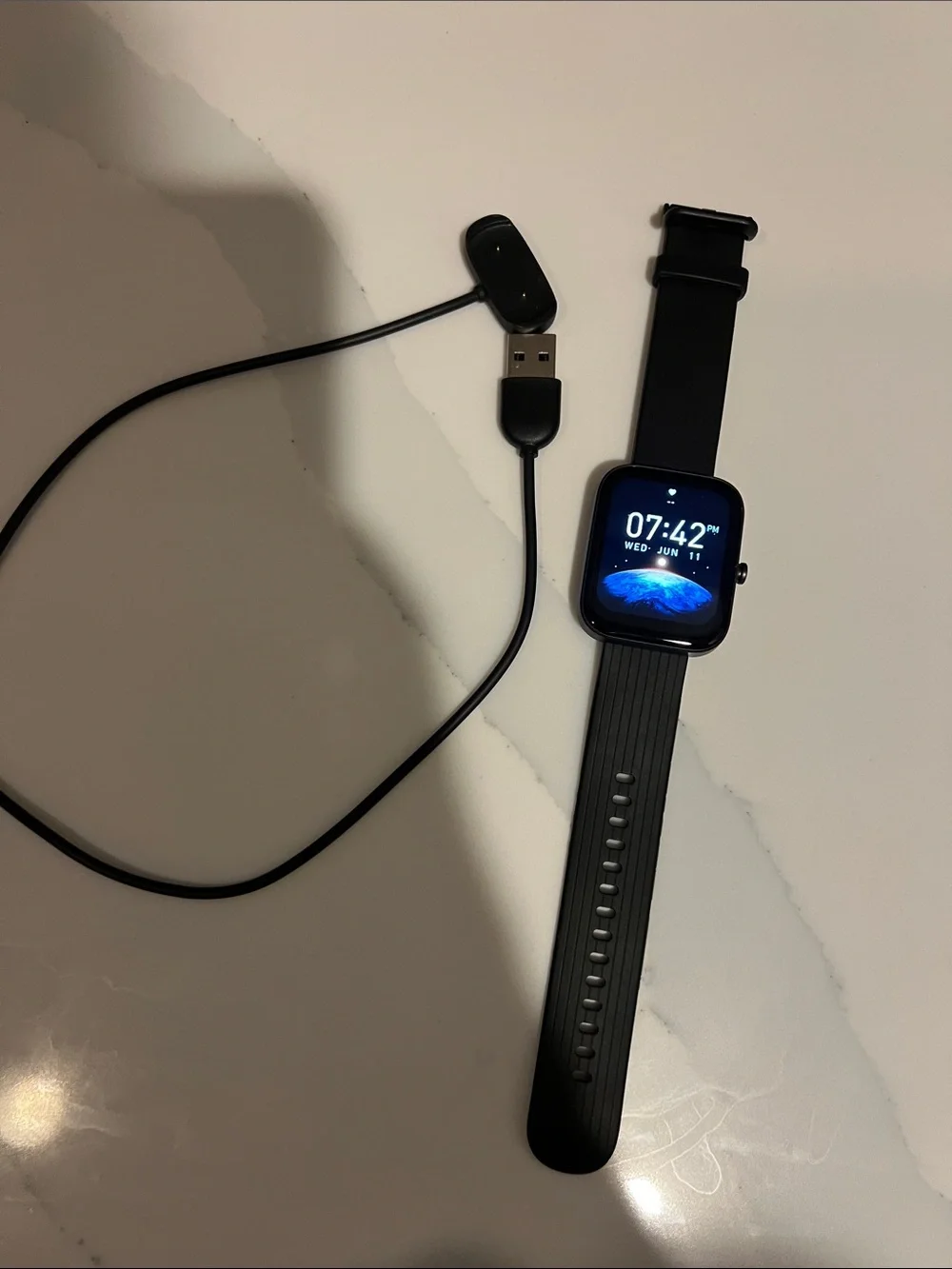 Amazfit Bip 3 Pro Black Smart Watch with Silicone Band